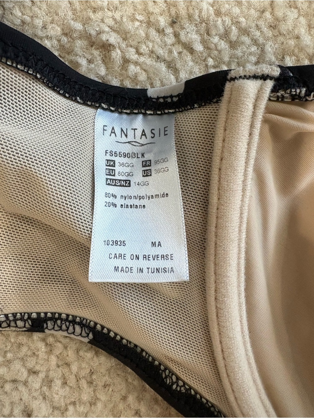 Fantasie Black & White Polka Dot Underwire Bikini - Picture 4 of 8